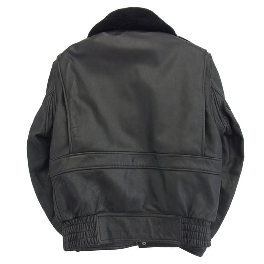 KADOYA カドヤ K's Leather ケイズ レザー 襟ボア ライナー付き レザー ライダース ジャケット ブラック系 M【中古】