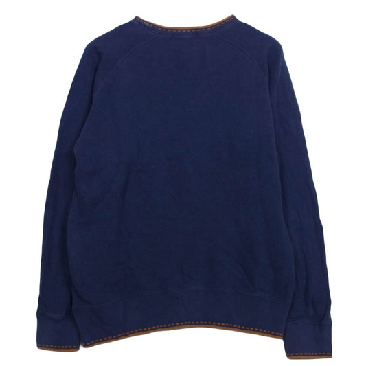 HYSTERIC GLAMOUR ヒステリックグラマー 0224CS02 ガールプリント クルーネック スウェット ネイビー系 S【中古】