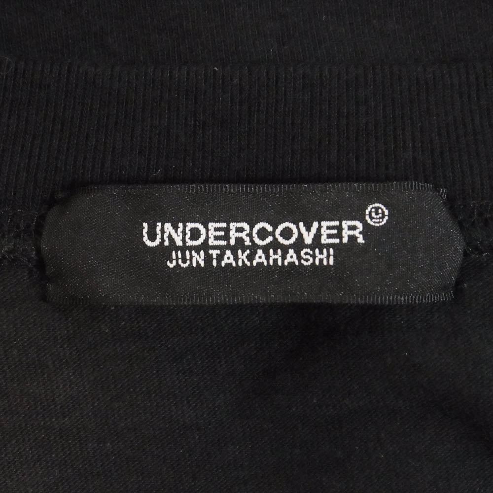 UNDERCOVER アンダーカバー UCW1892-2 フロントプリント モザイク ビッグシルエット 半袖 Tシャツ ブラック系 F【極上美品】【中古】