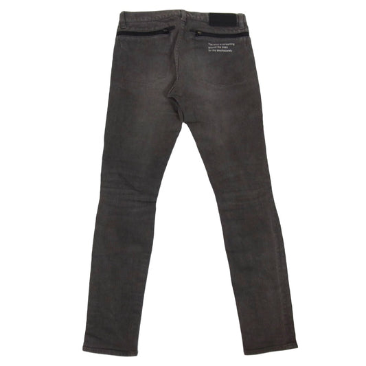 UNDERCOVER アンダーカバー M1510 ダメージ加工 ストレッチ クラッシュ ジップポケット スキニー ブラック デニム パンツ ブラック系 表記無し【中古】