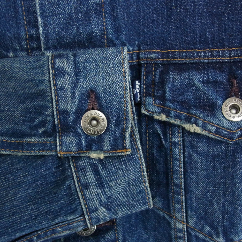 Levi's リーバイス 67485-0019 MADE&CRAFTED TYPE III 加工 デニムトラッカー ジャケット インディゴブルー系 M【中古】