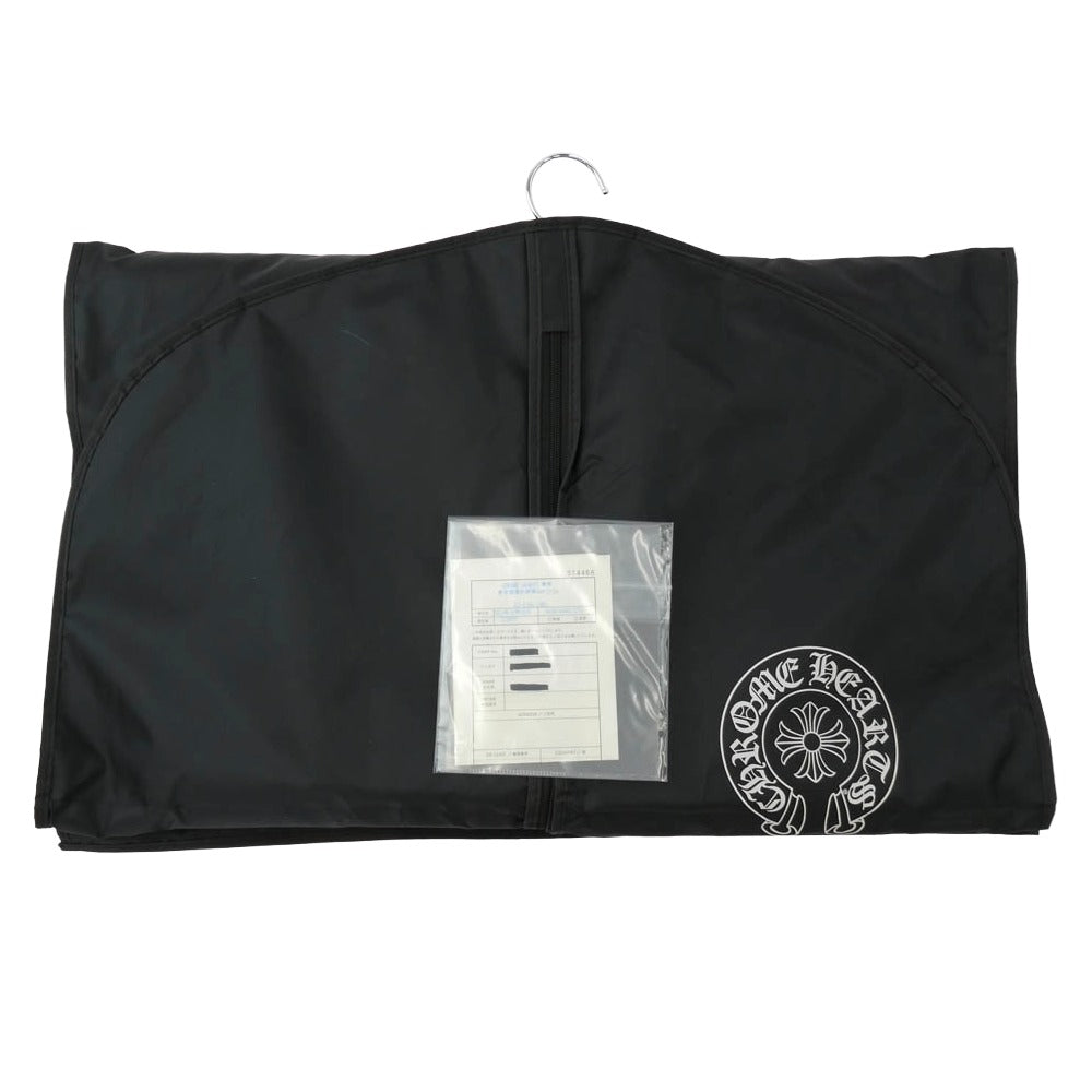 CHROME HEARTS クロムハーツ(原本有) PAPA FBRC CEM CRS STRIPE セメタリークロスレザーパッチ ダガージップ キルティング ベスト ブラック系 S【中古】