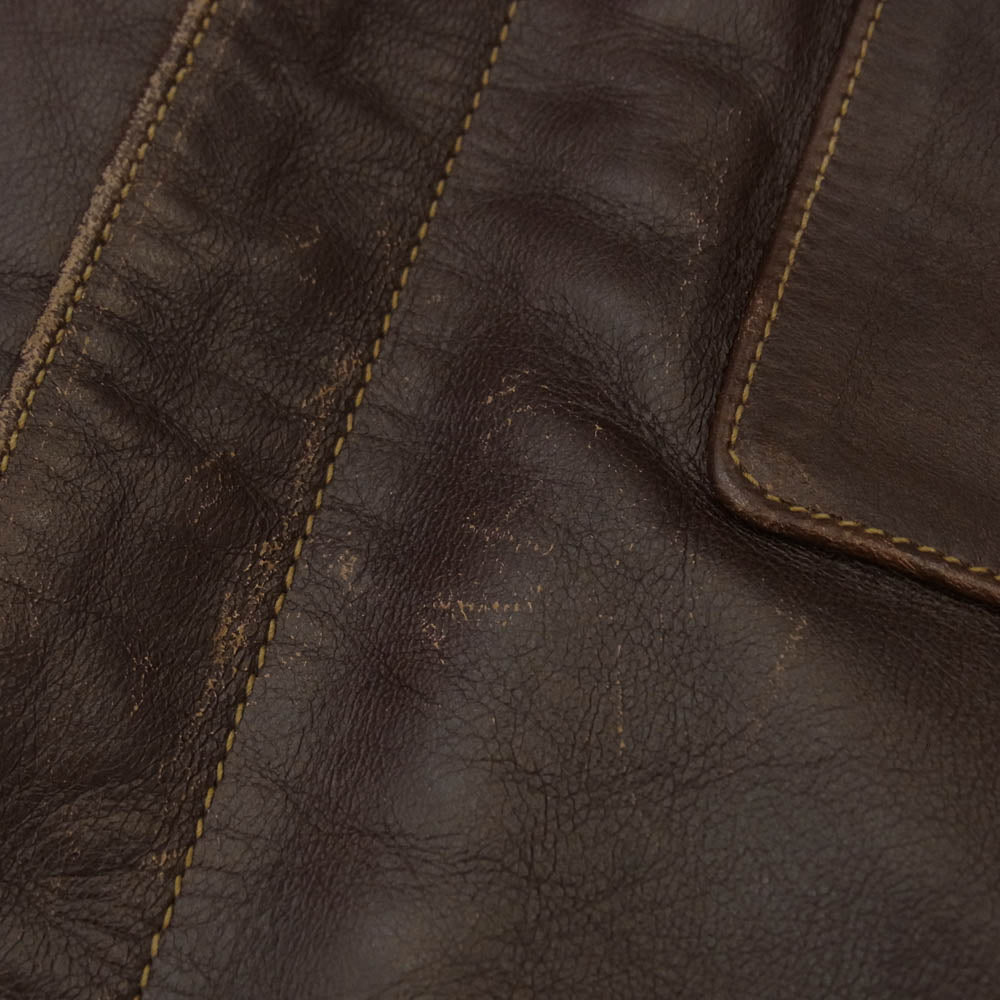 Buzz Rickson's バズリクソンズ BR80331 type B-2 CLO.CO.,INC BLANKET LINED ウールブランケット ライニング レザー ジャケット ブラウン系 42【中古】