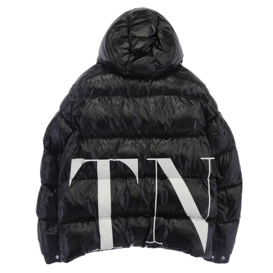 MONCLER モンクレール 18-19AW QV0CN00ACUX × VALENTINO ヴァレンティノ VLTNロゴ ダウン ジャケット ブラック系 48【中古】
