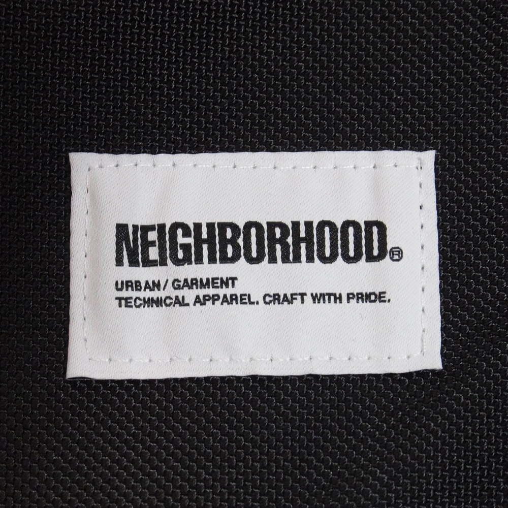 NEIGHBORHOOD ネイバーフッド 25SS 251FJNH-CG02 MESH DRAWSTRING TOTE BAG メッシュ ドローストリング ナップサック ロゴ トートバッグ ブラック系 F【新古品】【未使用】【中古】