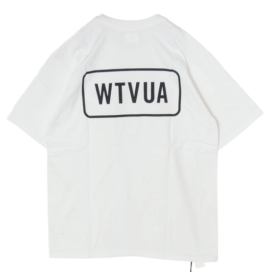 WTAPS ダブルタップス 22SS 221PCDT-ST04S WTVUA SS COTTON バックロゴプリント Tシャツ 半袖カットソー ホワイト系 4【新古品】【未使用】【中古】