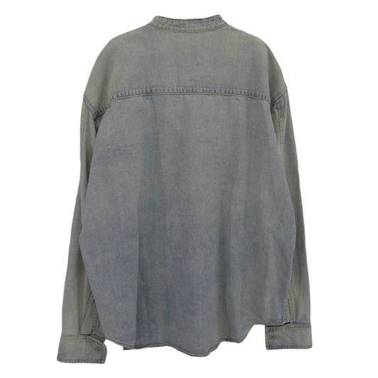 FEAR OF GOD フィアオブゴッド 6th Sixth Collection ノーカラー デニムシャツ ライトブルー系 S【中古】