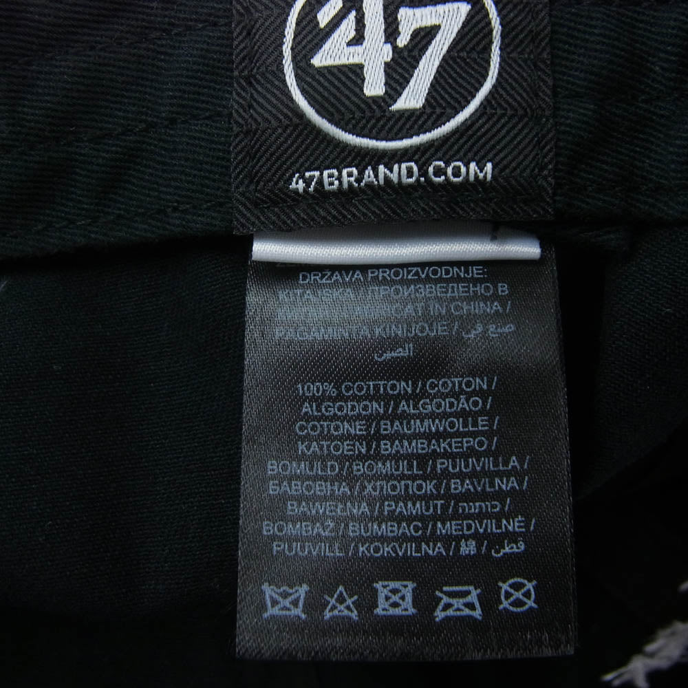 NANGA ナンガ × 47BRAND AURORA CAP リップストップ ナイロン ベースボールキャップ ブラック系【中古】