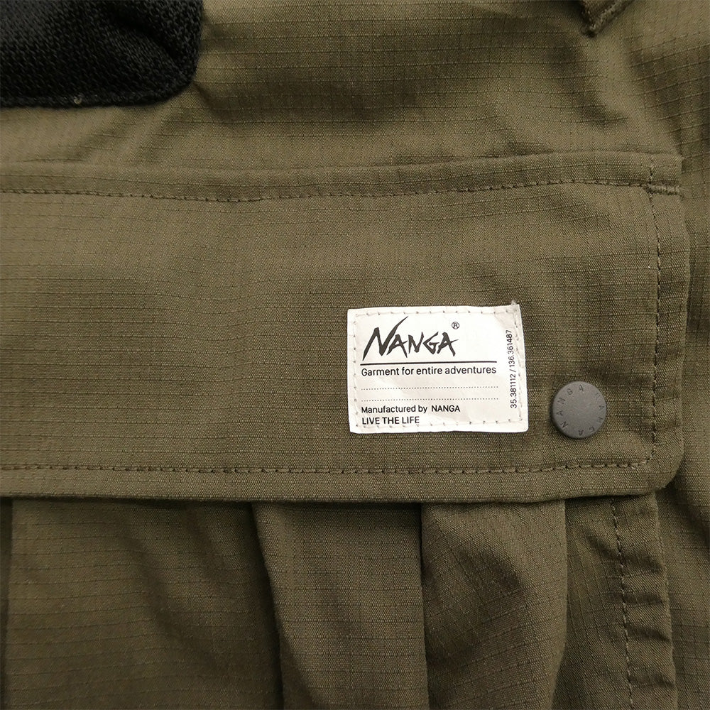 NANGA ナンガ NW2421-1E204-A ヒノックリップ ストップ フィールドベスト カーキ系 L【中古】