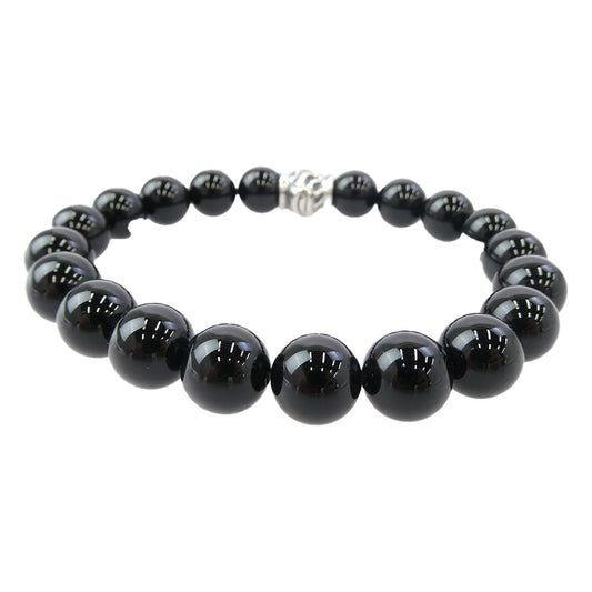 LONE ONES ロンワンズ MFSB-0002-SO 販売証明書カード付 ホーク ビード シャイニーオニキス ブレスレット ブラック系【美品】【中古】