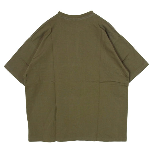 NEIGHBORHOOD ネイバーフッド 22AW 222PCNH-ST12 NH TEE-12 ロゴ フロントプリント クルーネック Tシャツ 半袖カットソー OLIVE DRAB XL【新古品】【未使用】【中古】