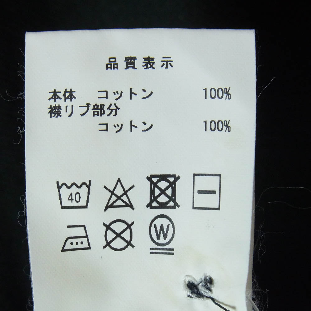 DESCENDANT ディセンダント 23SS 231ATDS-CSM01S CETUS POLO SS ロゴ刺繍 オゾン加工 鹿の子 半袖 ポロシャツ ブラック系 3【新古品】【未使用】【中古】