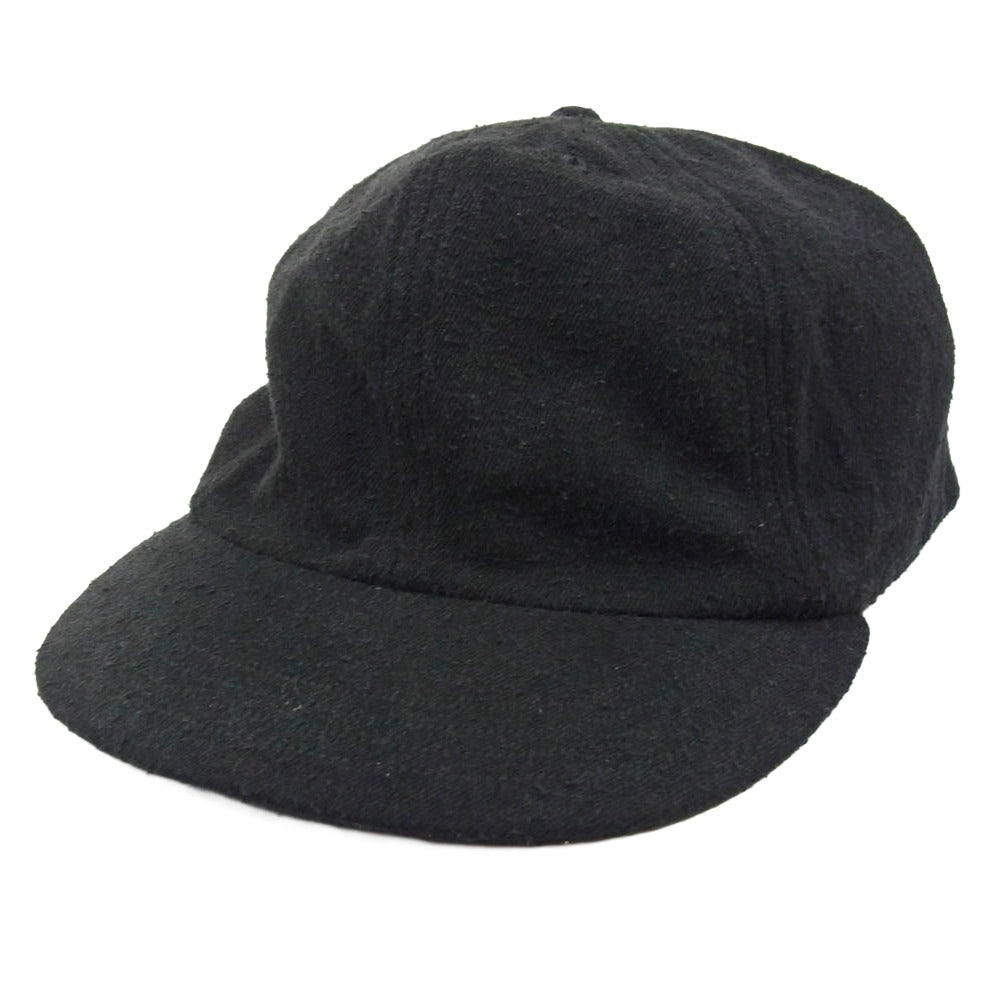 COMOLI コモリ 25SS B01-07003 シルクネップ キャップ 帽子 ブラック系 