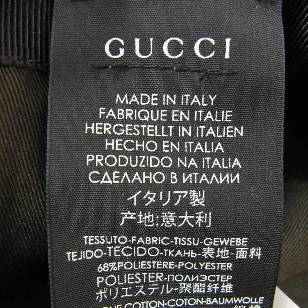 GUCCI グッチ 200035 GGキャンバス ベースボース キャップ ブラウン系 L【中古】