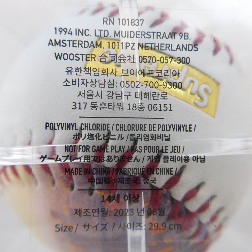 Supreme シュプリーム 23AW Rawlings Aerial Baseball ローリングス エアリアル ベースボール クリア系【極上美品】【中古】