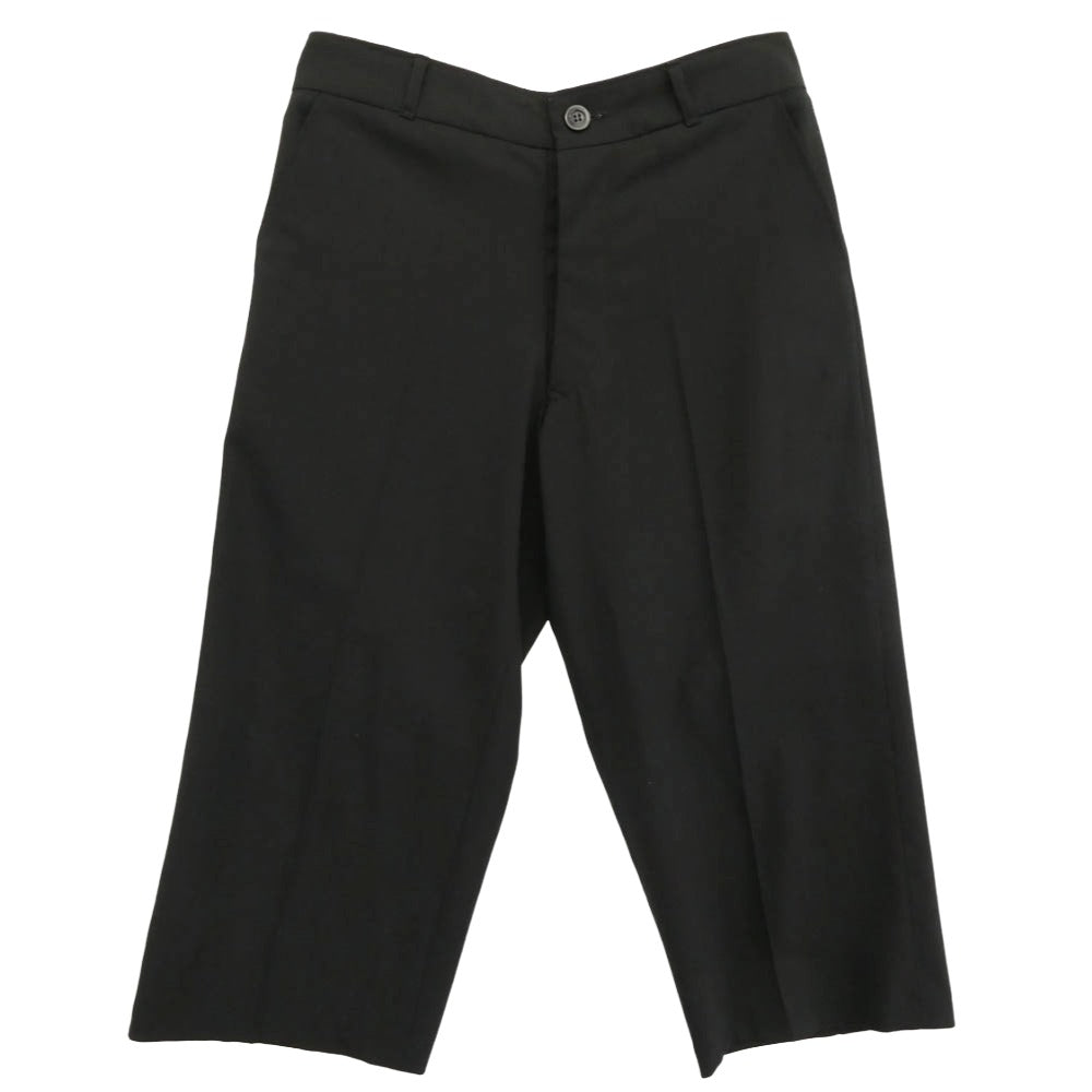 Rick Owens リックオウエンス RO 7366 センタープレス クロップド スラックスパンツ ブラック系 38【中古】 Rick Owens リックオウエンス RO 7366 センタープレス クロップド