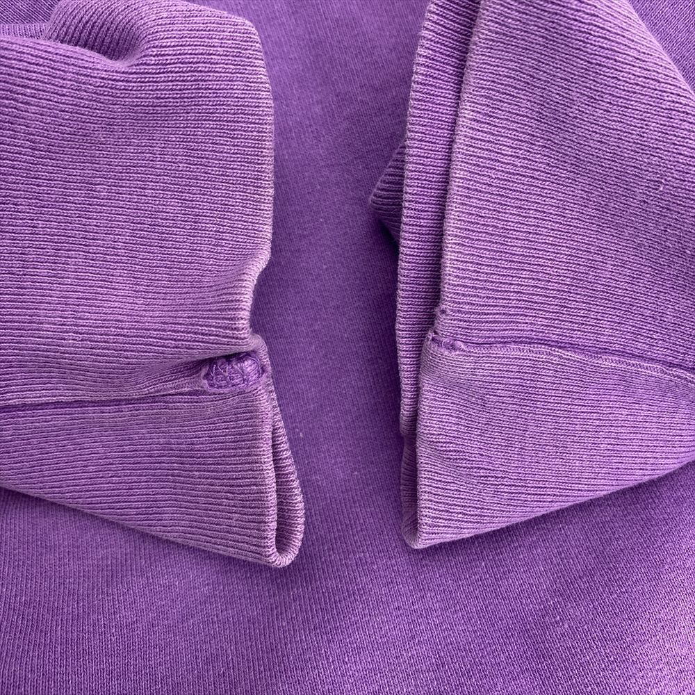Supreme シュプリーム 18AW World Famous Crewneck Sweatshirts ワールド フェイマス ロゴ刺繍 クルーネック スウェット シャツ パープル XL パープル系 XL【中古】