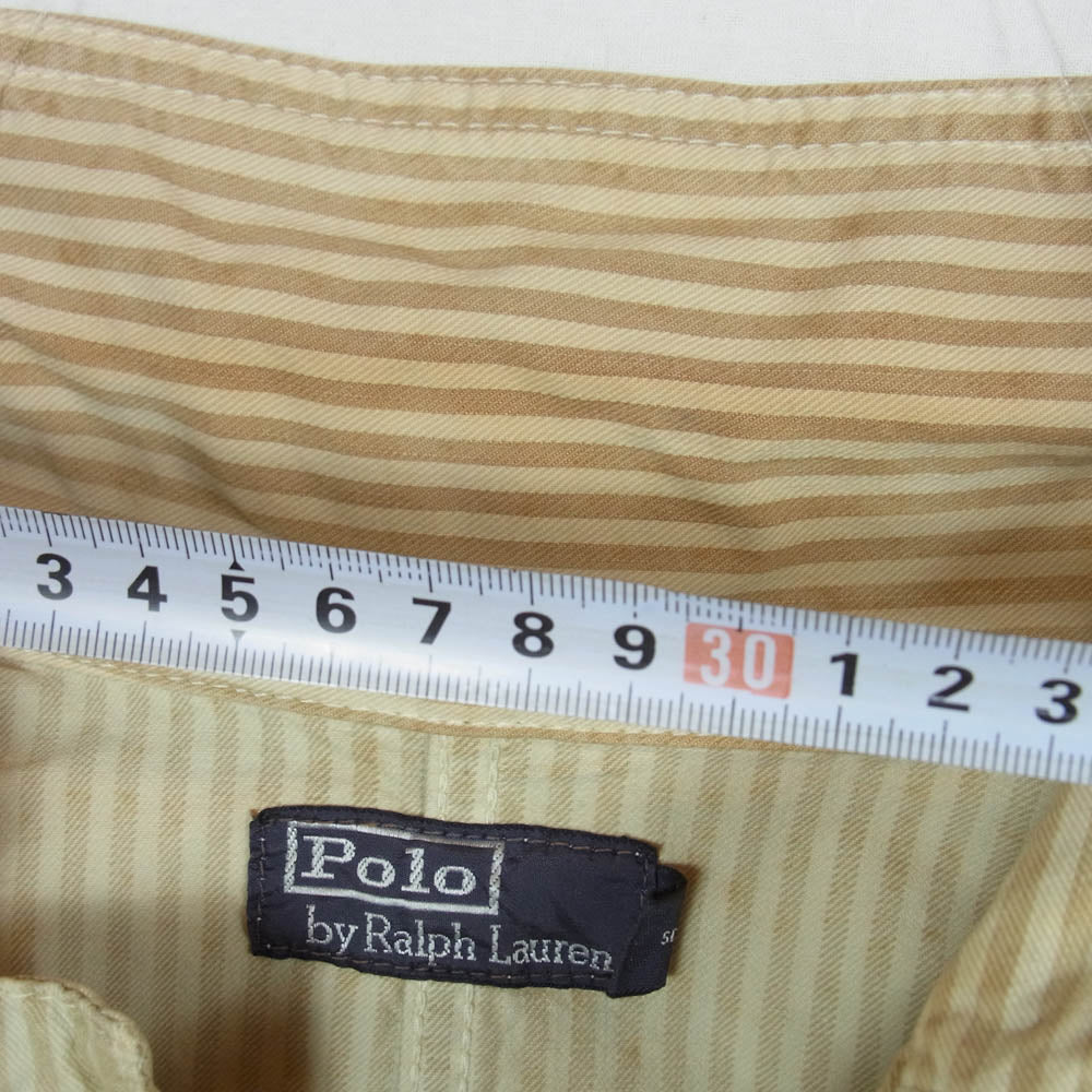 POLO RALPH LAUREN ポロ・ラルフローレン ヒッコリーストライプ カバーオール ジャケット ベージュ系 L【中古】