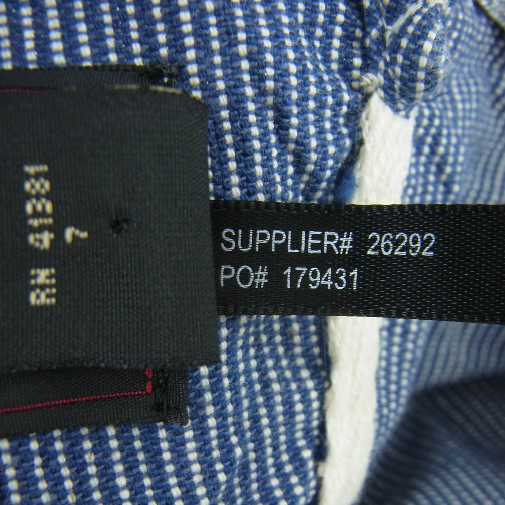 RRL ダブルアールエル エンジニア ヒッコリーストライプ ワーク キャップ インディゴブルー系 ONE SIZE ONLY【中古】