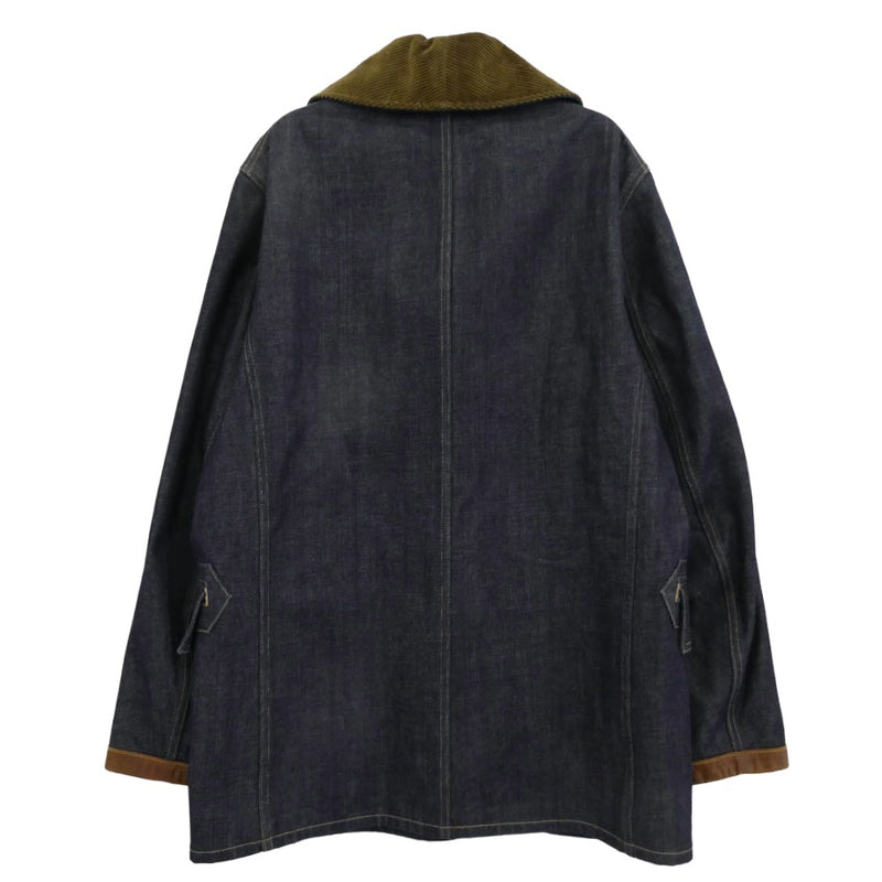 RRL ダブルアールエル 裏地オンブレチェック デニム ランチコート  