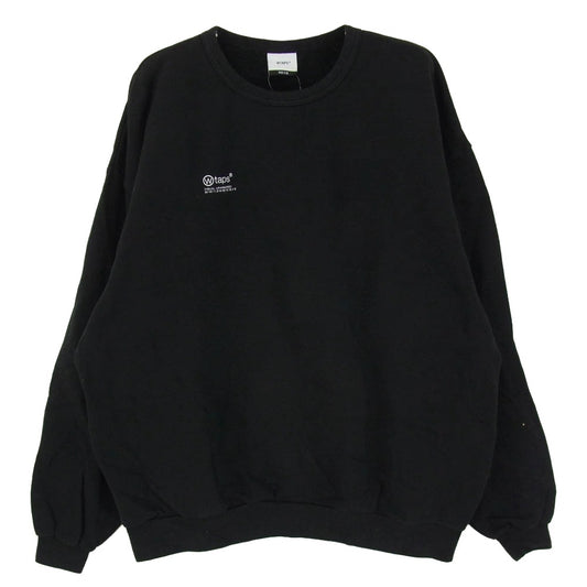 WTAPS ダブルタップス 21SS 212ATDT-CP02S OG CREW NECK クルーネック ロゴ スウェット トレーナー ブラック系 X05【中古】