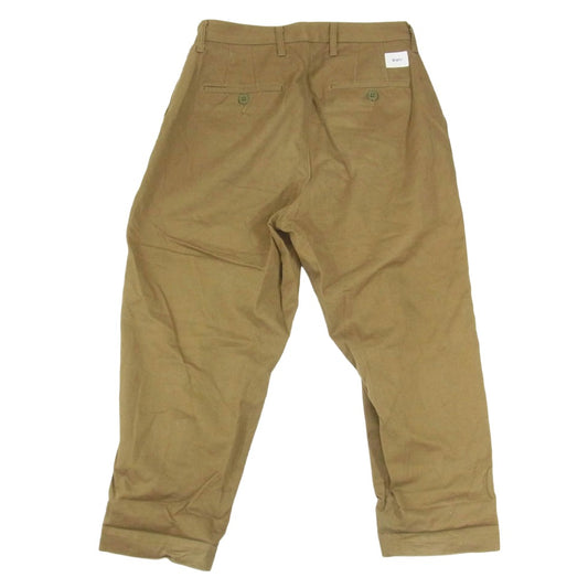 WTAPS ダブルタップス 22SS 221BRDT-PTM04 UNION TROUSERS COTTON.TWILL ユニオン トラウザーズ コットン ツイル パンツ ブラウン系 X01【中古】