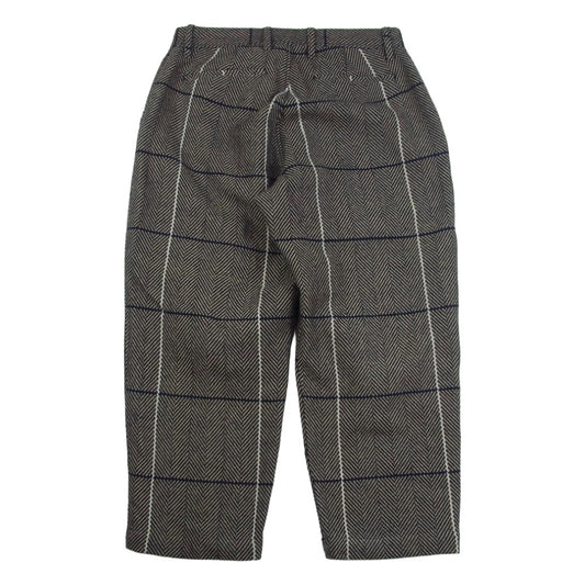 NEIGHBORHOOD ネイバーフッド 20AW 202AQNH-PTM06 ウール チェック スラックス パンツ ブラック系 ベージュ系 S【中古】