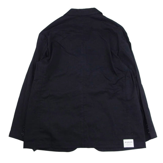 NEIGHBORHOOD ネイバーフッド 231AQWSN-JKM01S X WIND AND SEA 3BUTTON JACKET NBHD AND SEA ロゴ刺繍 ウィンダンシー 3ボタン テーラード ジャケット ロゴ木製ハンガー付 ブラック系 L【中古】