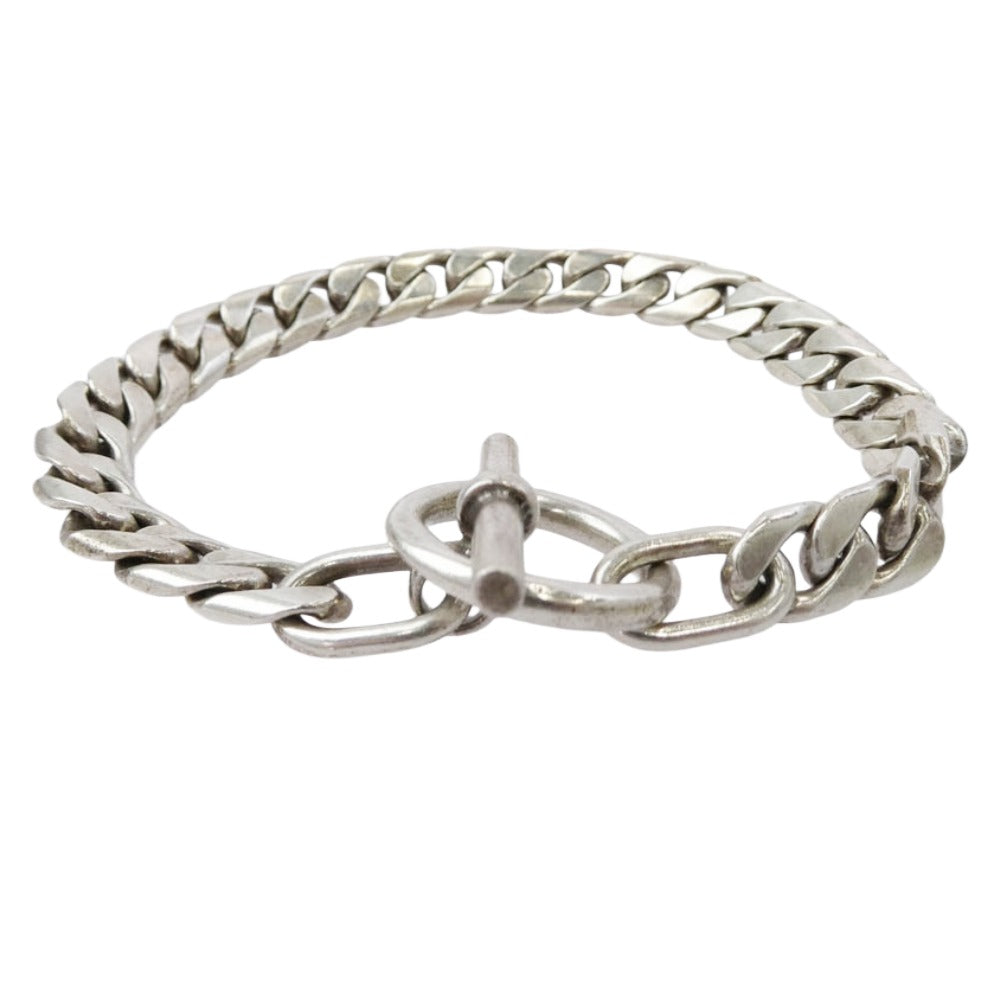 ラバー TAXCO CHAIN T BAR BR チェーン ブレスレット シルバー系【中古