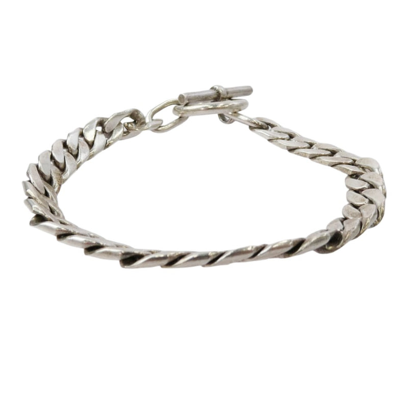ラバー TAXCO CHAIN T BAR BR チェーン ブレスレット シルバー系【中古