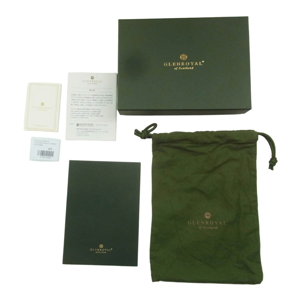 GLENROYAL グレンロイヤル 03-2605 オールブライドルレザー ブックカバー A6文庫サイズ グリーン系【極上美品】【中古】