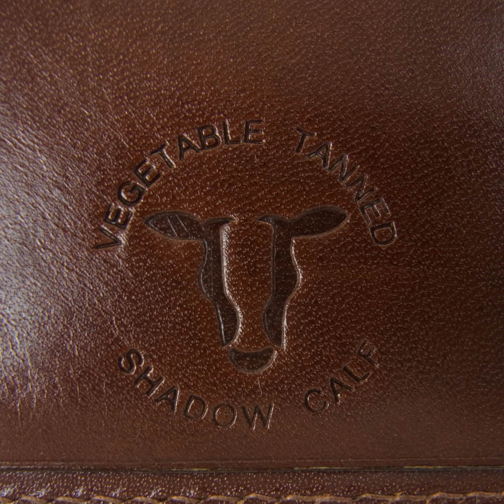 WHITE HOUSE COX ホワイトハウスコックス S8772 NOTE CASE SHADOW CALF 二つ折り 札入れ 財布 シャドーカーフレザー ブラウン系【中古】