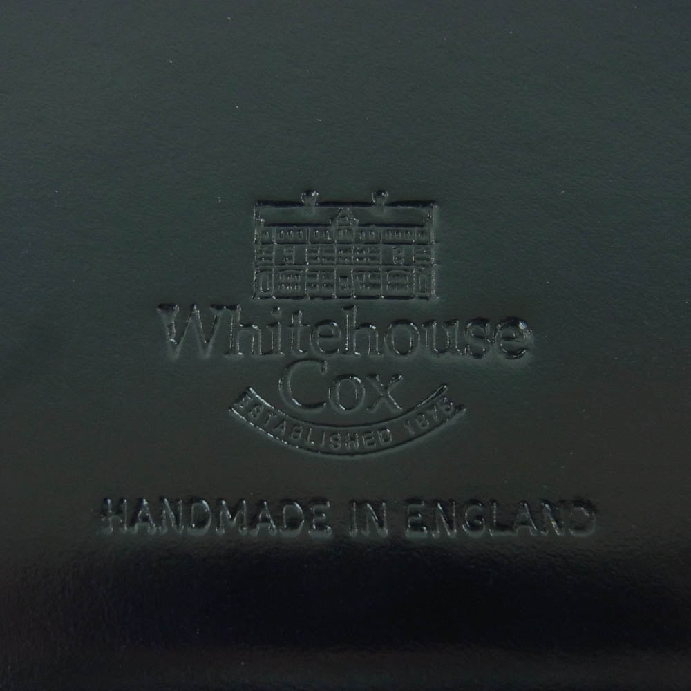 WHITE HOUSE COX ホワイトハウスコックス S1941 ラウンドジップ コインケース 小銭入れ コンパクトウォレット ブライドルレザー ダークネイビー系【美品】【中古】