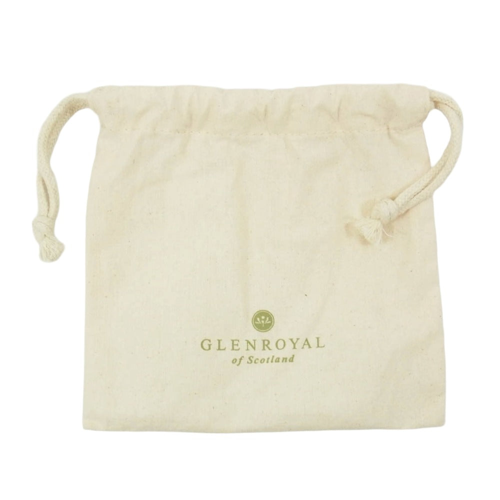 GLENROYAL グレンロイヤル 03-6171 HIP WALLET WITH DIVIDER 二つ折り財布 ブライドルレザー グリーン系【美品】【中古】