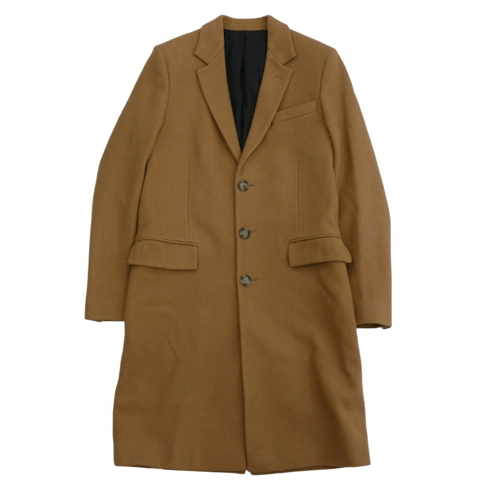 AMI PARIS アミパリス 14AW H14M05.18 ウール チェスターコート ライトブラウン系 46【中古】 AMI PARIS アミパリス 14AW H14M05.18 ウール チェスターコート ライト