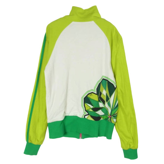 Emilio Pucci エミリオプッチ ADIDAS アディダス グリーンシリーズ トラック ジャケット ライトグリーン系 S【中古】