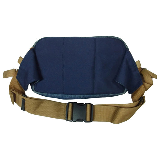 PORTER ポーター A BATHING APE エイプ デニム ウエストバッグ ボディバッグ インディゴブルー系【中古】