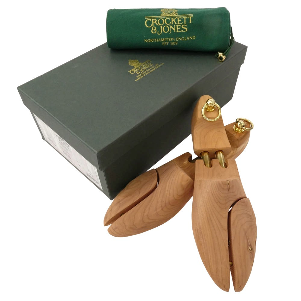 CROCKETT&JONES クロケットアンドジョーンズ Malvern マルバーン スエード シングルモンク ストラップ シューズ ブラック系 UK6.5E【中古】