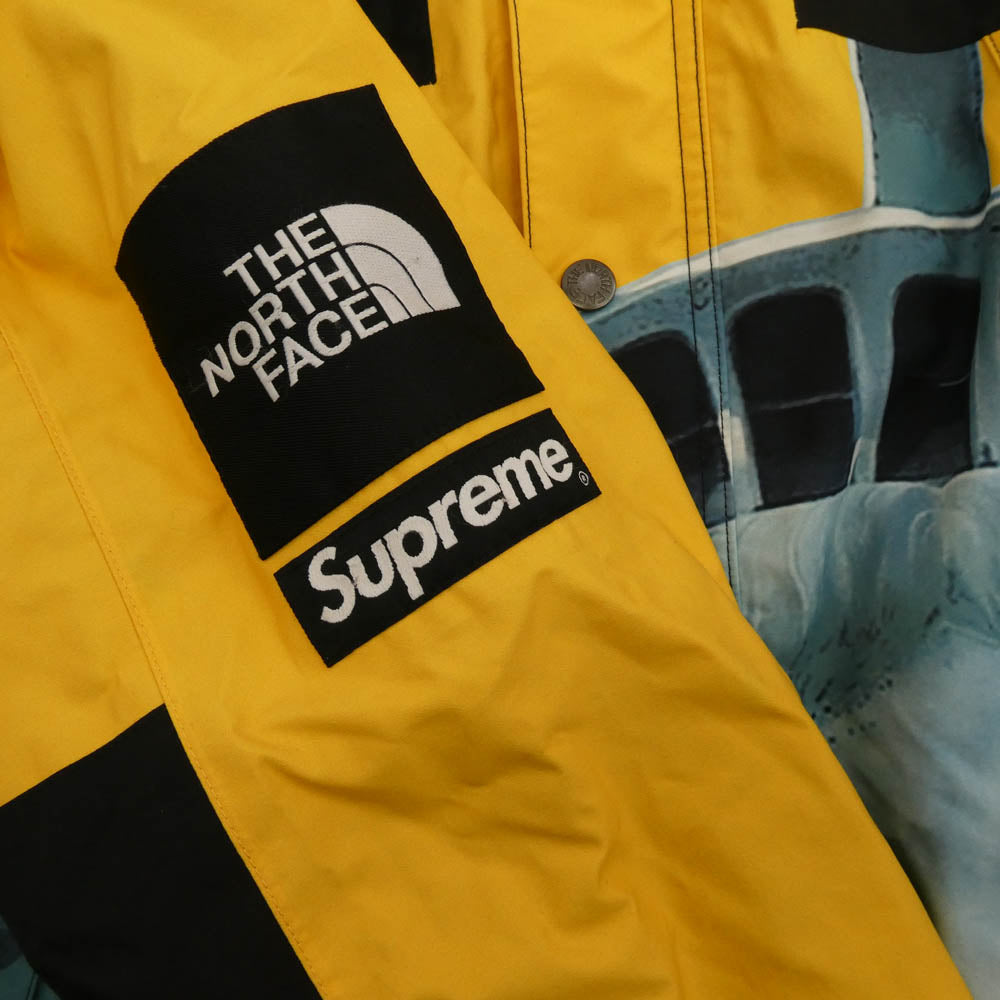 Supreme シュプリーム 19AW NP61902I The North Face Statue of Liberty Mountain Jacket スタチュー オブ リバティ マウンテンジャケット イエロー系 ブルー系 M【中古】