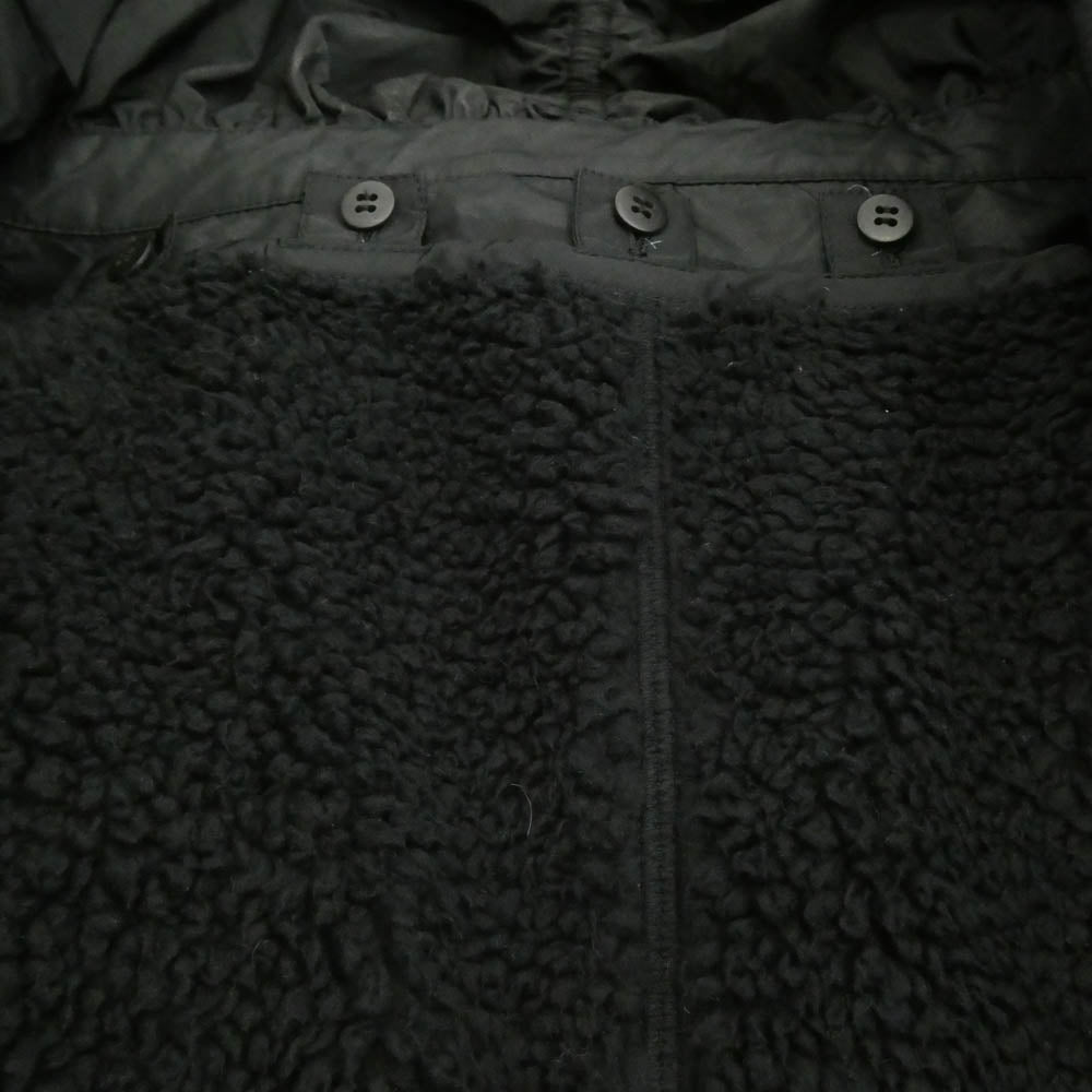 エイココンドウ ライナー付き ベルトデザイン ナイロン コート ブラック系 42【中古】