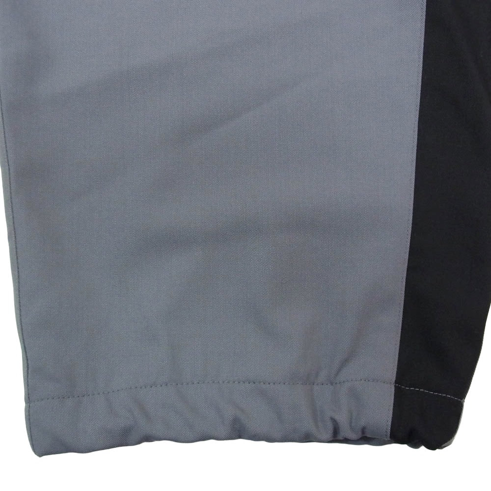 GRAPHPAPER グラフペーパー 24AW GM243-40047 Wool Nylon Gabardine Track Pants ウール ナイロン ギャバジン トラック パンツ グレー系 ブラック系 2【中古】