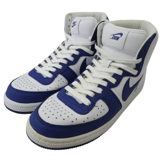 NIKE ナイキ 23SS FD4159-100 COMME DES GARCONS HOMME PLUS コムデギャルソンオムプリュス Terminator High Navy ターミネーター ハイカット スニーカー 27cm【中古】