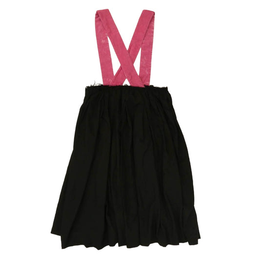 BLACK COMME des GARCONS ブラックコムデギャルソン AD2022 1K-A008 ベルベット切替 吊りスカート ジャンプスカート ブラック系 ピンク系 XS【中古】