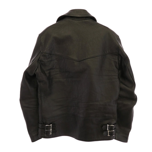 Lewis Leathers ルイスレザー 402T 英国製 Lightning ライトニング ブリティッシュシープスキン ライダースジャケット ブラック系 38【中古】