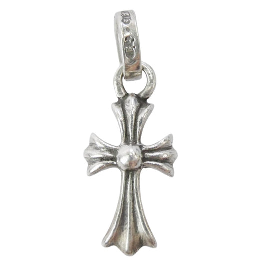 CHROME HEARTS クロムハーツ(原本無) CRS BBYFAT P DMND ベイビーファットクロス パヴェダイヤ ペンダントトップ シルバー系【中古】