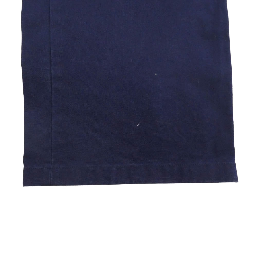 GUCCI グッチ 22AW 669182 669182 ZAHPV サイドワッペン コットン チノパンツ ネイビー系 44【中古】