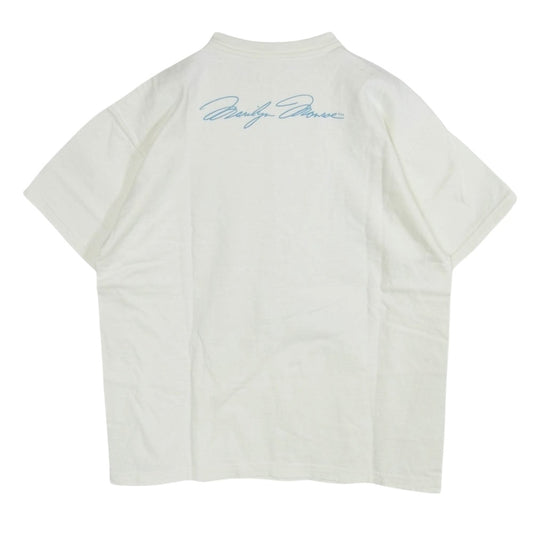 TOY'S McCOY トイズマッコイ TMC2414 MARILYN MONROE TEE THE QUEEN OF HOLLYWOOD マリリンモンロー プリント Tシャツ 半袖カットソー オフホワイト系 M【中古】