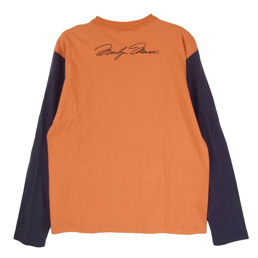 TOY'S McCOY トイズマッコイ TMC2453 MARILYN MONROE OH・MARILYN マリリンモンロー プリント 長袖カットソー オレンジ オレンジ系 M【中古】