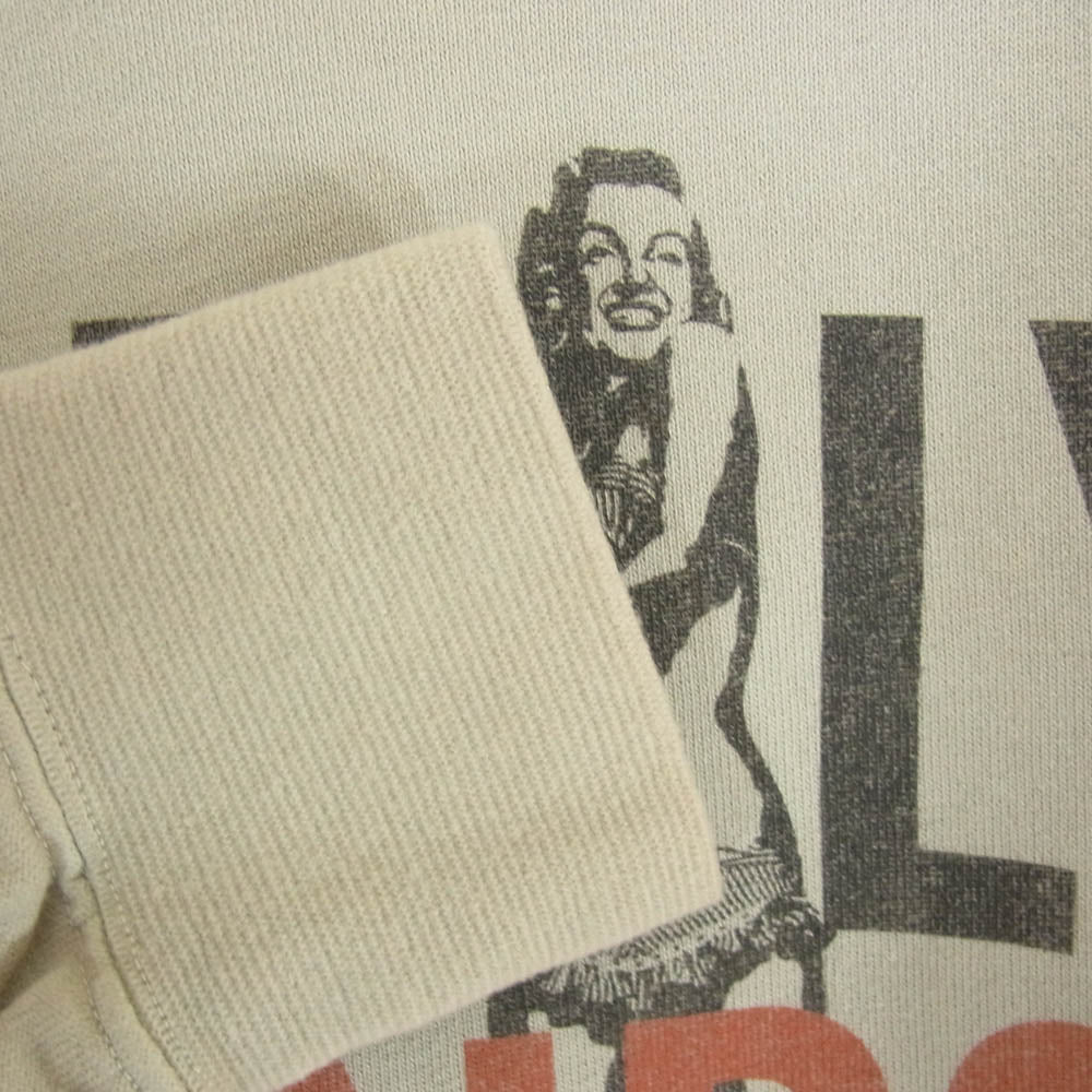 TOY'S McCOY トイズマッコイ TMC2358 エニシング・ゴーズ マリリン・モンロー プリント スウェット トレーナー ベージュ ベージュ系 36【中古】