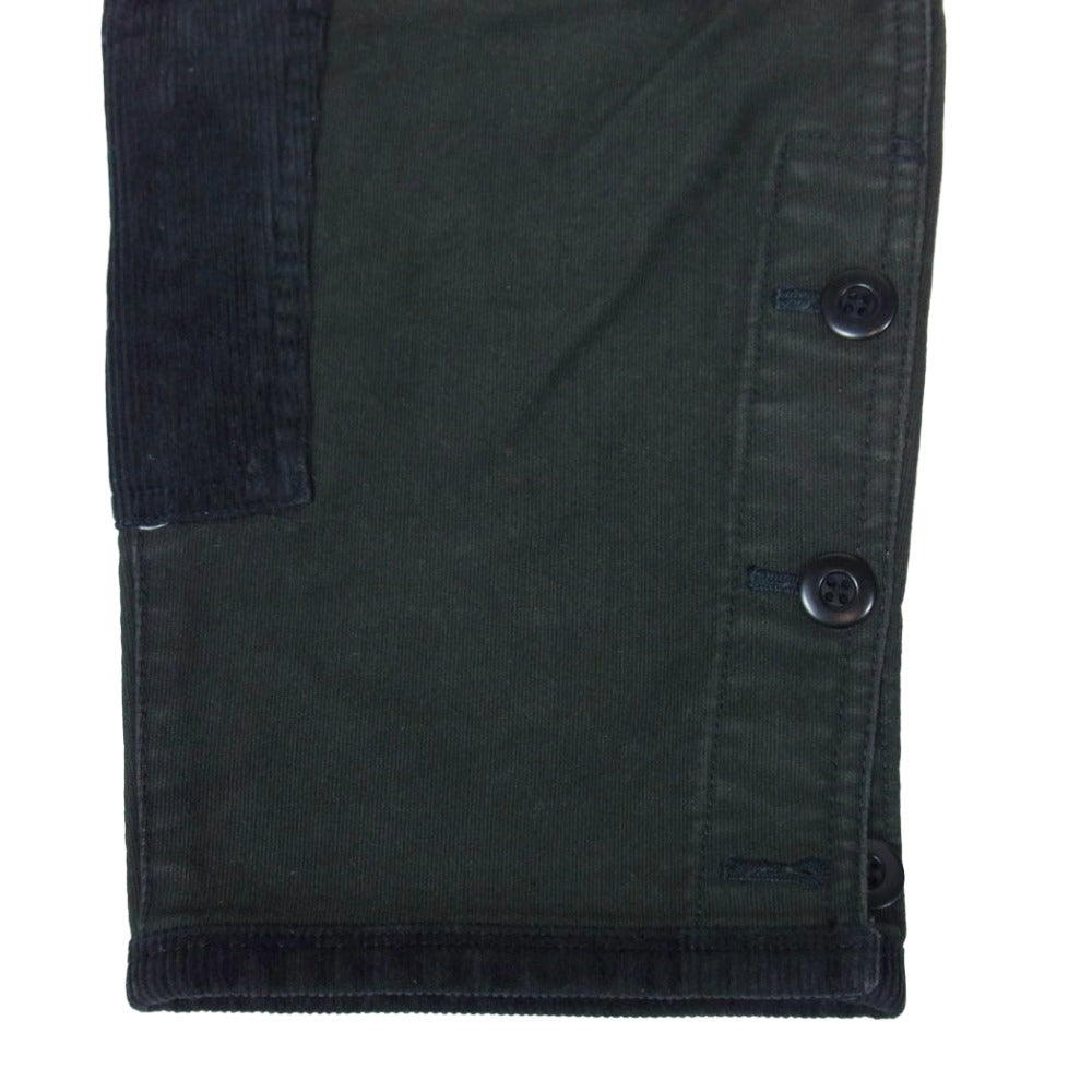 ティーエスエス コーデュロイパッチワーク ワークパンツ ブラック系 1【中古】